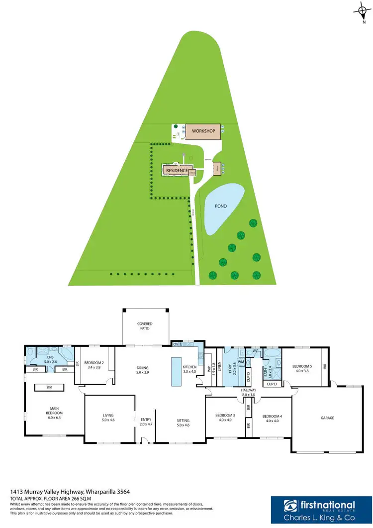 Floorplan of Homely rural property listing, 1413 Murray Valley Highway, Echuca VIC 3564