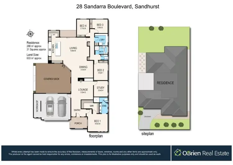 Floorplan of Homely house listing, 28 Sandarra Boulevard, Sandhurst VIC 3977