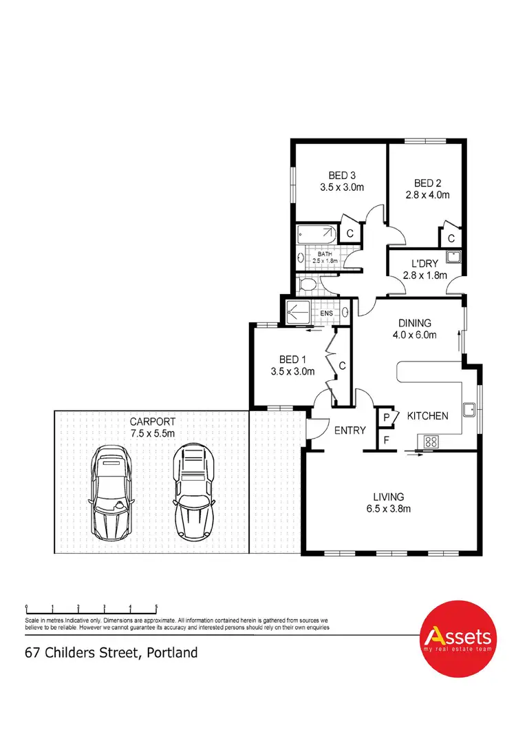 Floorplan of Homely house listing, 67 Childers Street, Portland VIC 3305