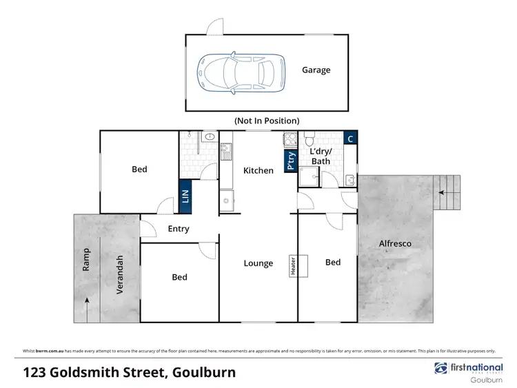 Floorplan of Homely house listing, 123 Goldsmith Street, Goulburn NSW 2580