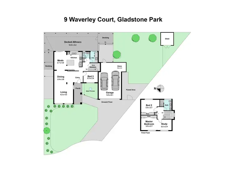 Floorplan of Homely house listing, 9 Waverley Court, Gladstone Park VIC 3043