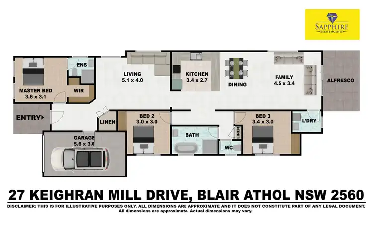 Floorplan of Homely house listing, 27 Keighran Mill Drive, Blair Athol NSW 2560