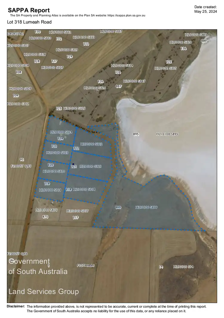 Floorplan of Homely land listing, Lot 318 Lumeah Road, Snowtown SA 5520