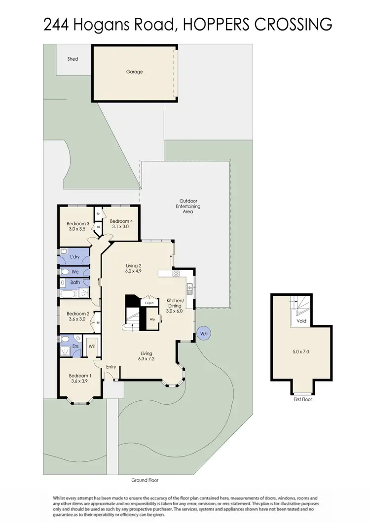 Floorplan of Homely house listing, 244 Hogans Road, Hoppers Crossing VIC 3029