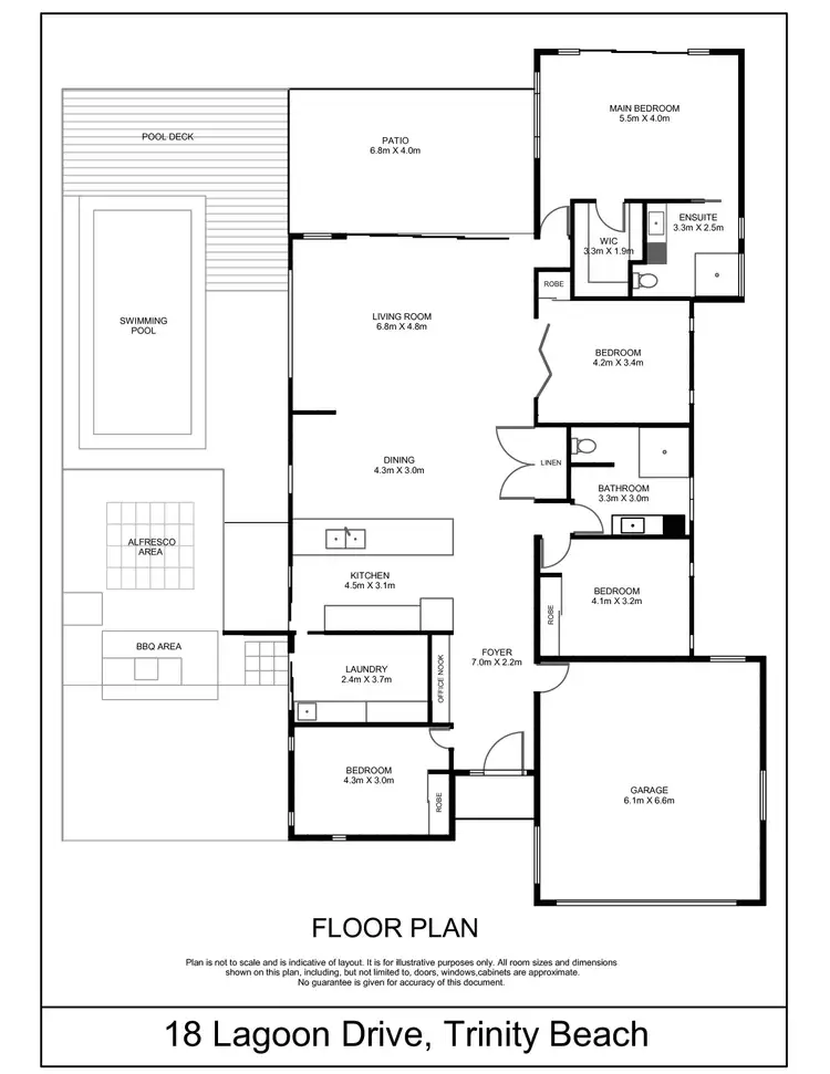 Floorplan of Homely house listing, 18 Lagoon Drive, Trinity Beach QLD 4879