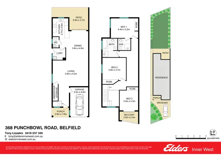 Floorplan of Homely semi-detached listing, 368 Punchbowl Road, Belfield NSW 2191