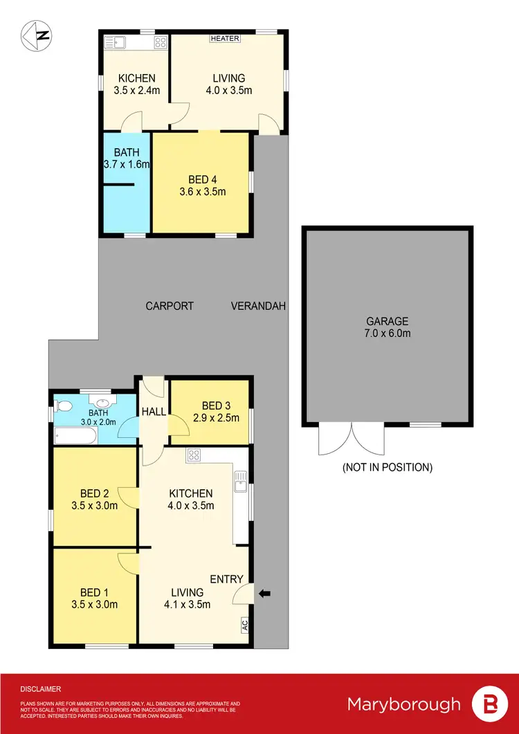 Floorplan of Homely house listing, 24 Golden Wattle Drive, Maryborough VIC 3465