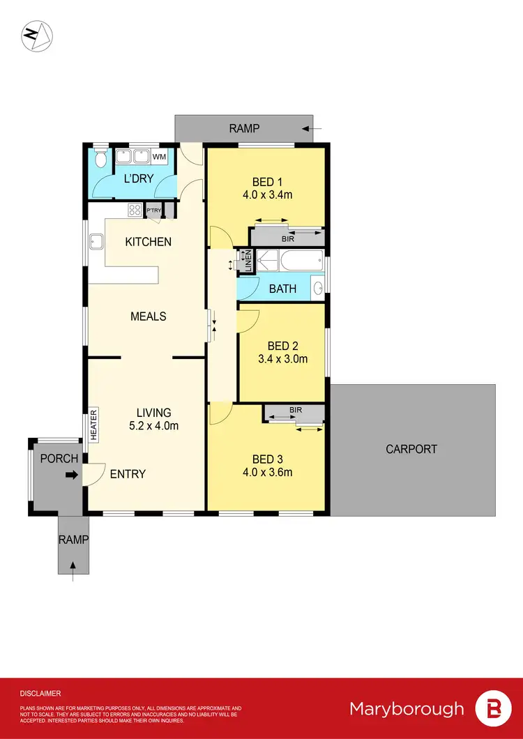 Floorplan of Homely house listing, 76 Derby Road, Maryborough VIC 3465