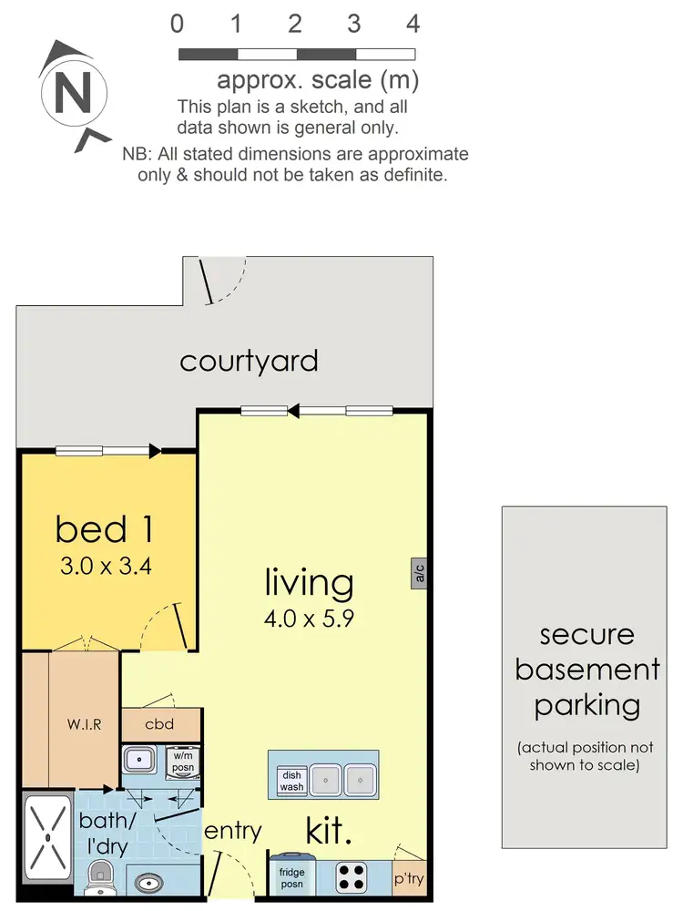 Floorplan of Homely apartment listing, G03/18 Berkeley Street, Doncaster VIC 3108