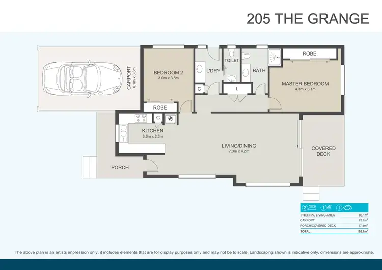 Floorplan of Homely retirement listing, 205/4 Gimberts Road, Morisset NSW 2264