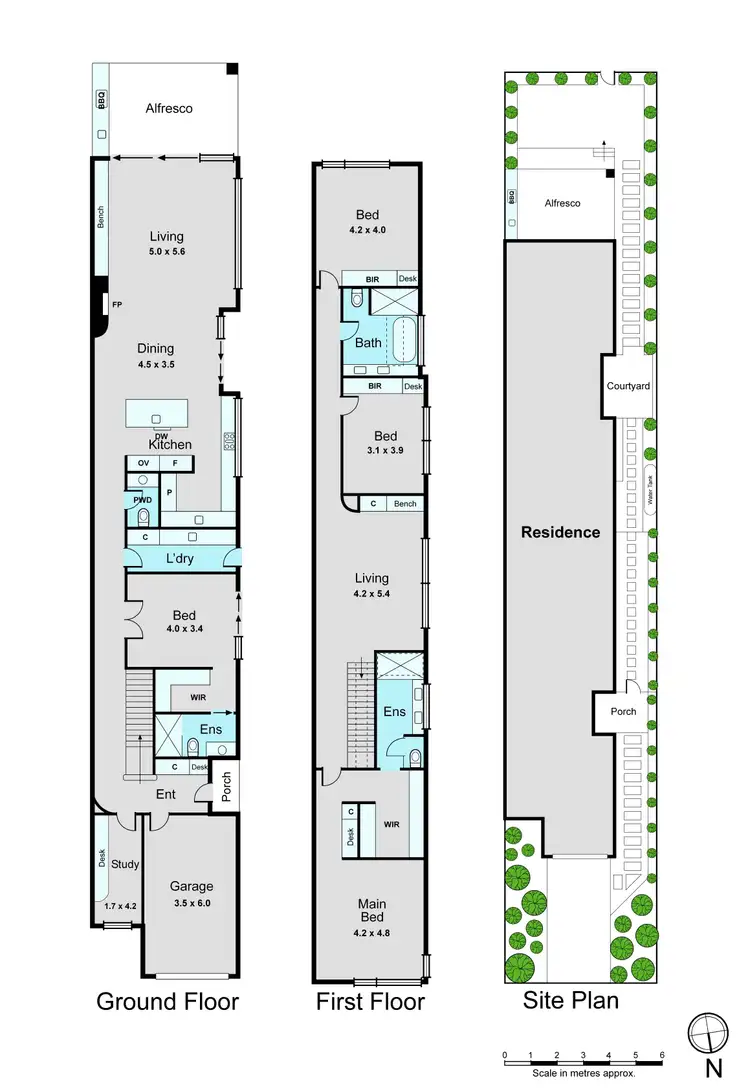 Floorplan of Homely townhouse listing, 2B Roydon Street, Hampton East VIC 3188