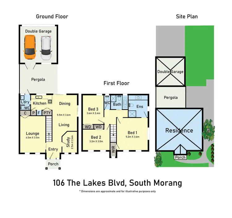 Floorplan of Homely house listing, 106 The Lakes Boulevard, South Morang VIC 3752