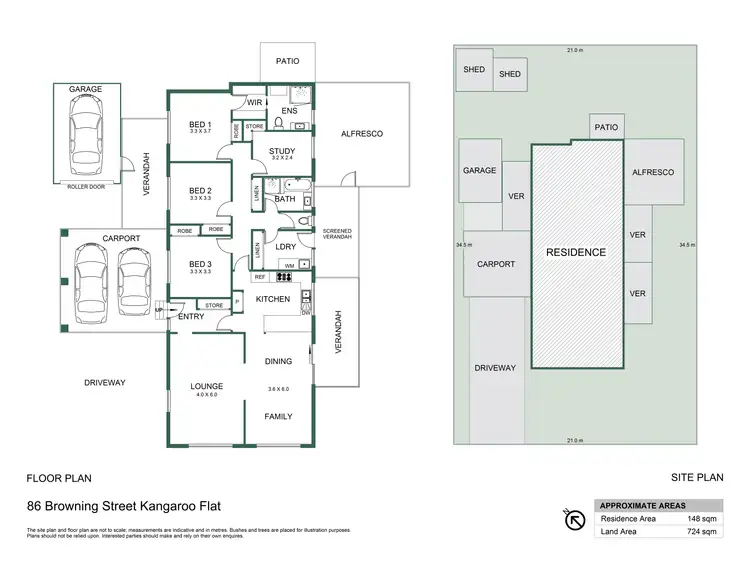 Floorplan of Homely house listing, 86 Browning Street, Kangaroo Flat VIC 3555