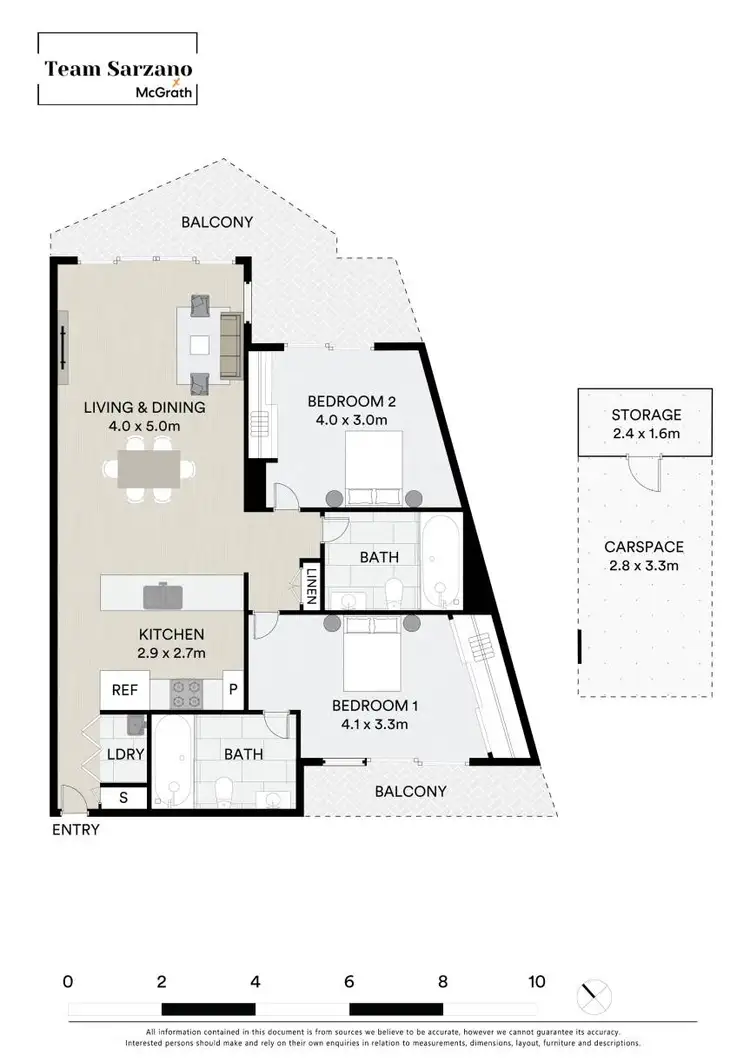 Floorplan of Homely apartment listing, 202/32 Civic Way, Rouse Hill NSW 2155