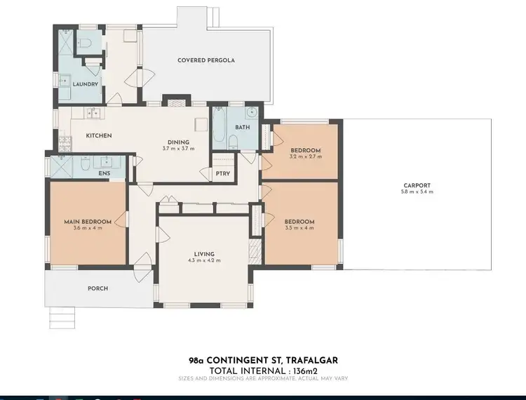 Floorplan of Homely house listing, 98a Contingent Street, Trafalgar VIC 3824