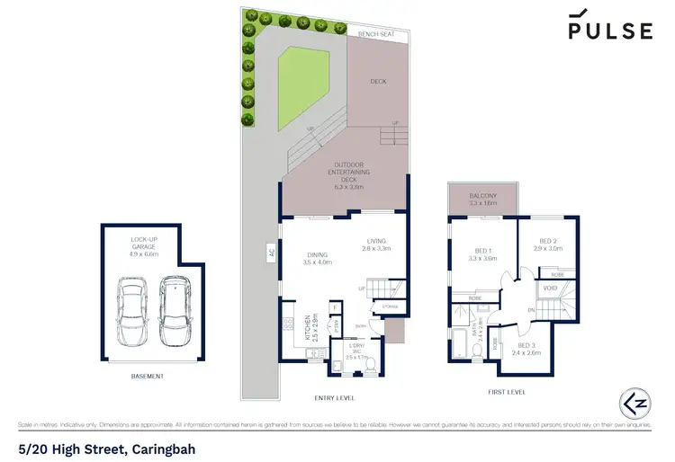 Floorplan of Homely townhouse listing, 5/20 High Street, Caringbah NSW 2229