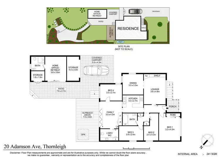 Floorplan of Homely house listing, 20 Adamson Avenue, Thornleigh NSW 2120