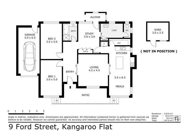 Floorplan of Homely house listing, 9 Ford Street, Kangaroo Flat VIC 3555