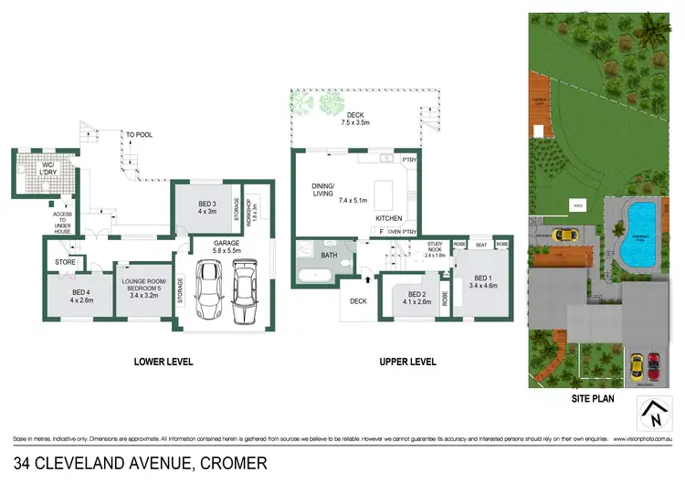 Floorplan of Homely house listing, 34 Cleveland Avenue, Cromer NSW 2099