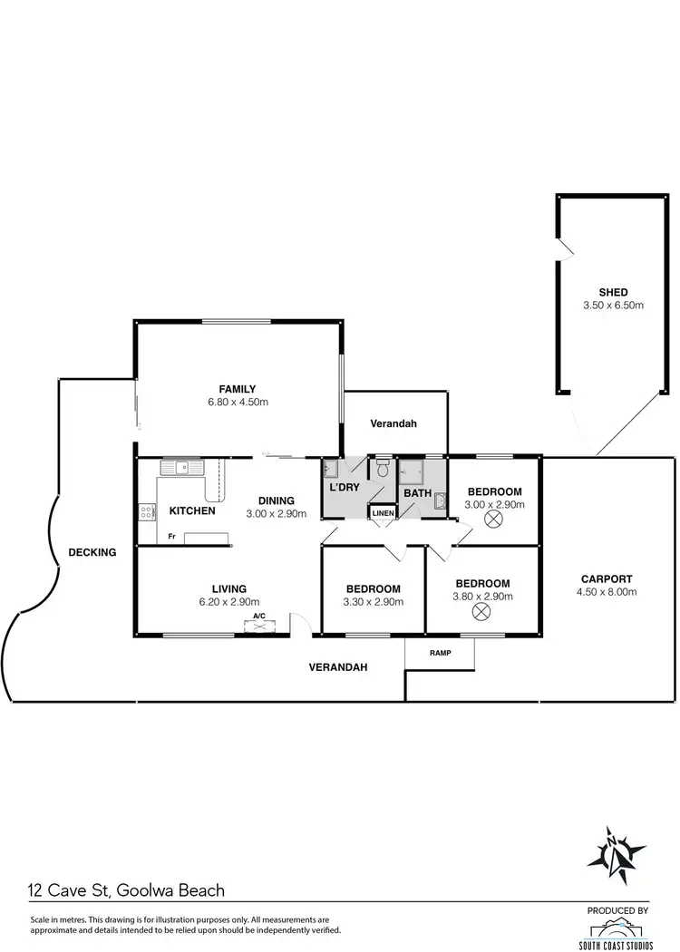 Floorplan of Homely house listing, 12 Cave Street, Goolwa Beach SA 5214
