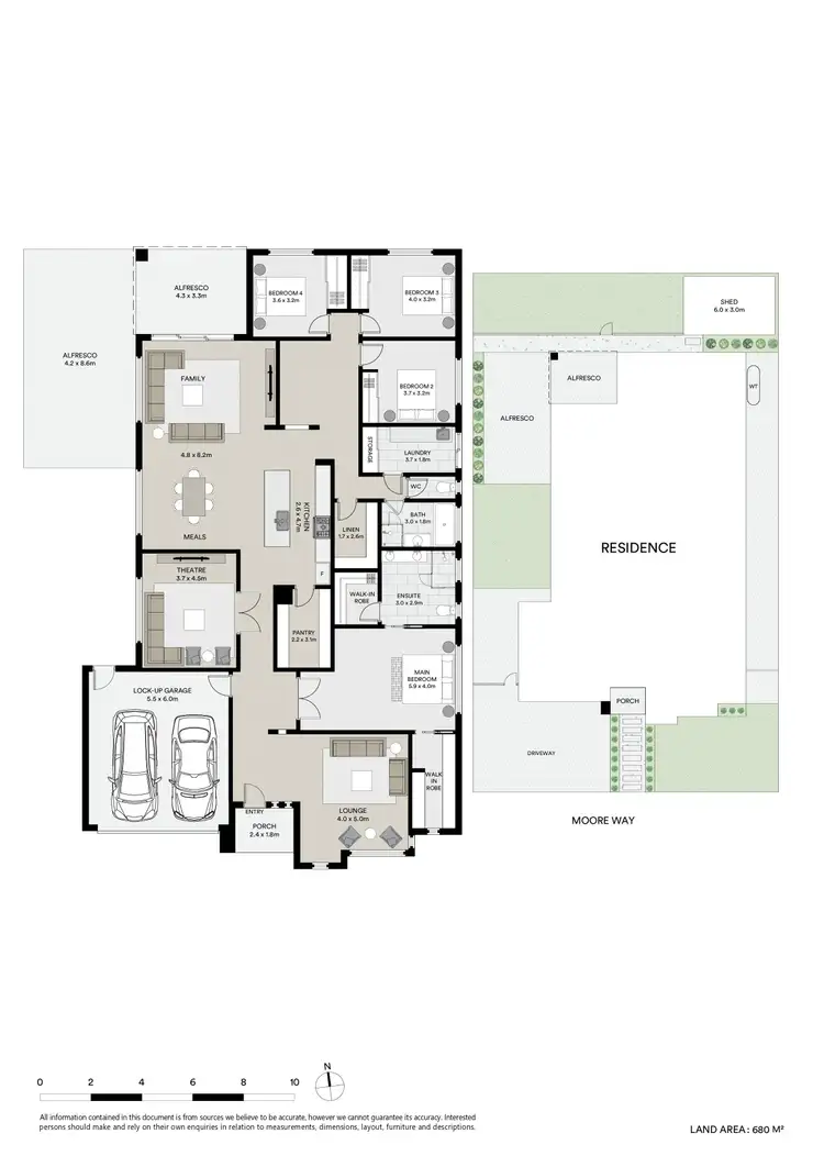Floorplan of Homely house listing, 48 Moore Way, Lucas VIC 3350