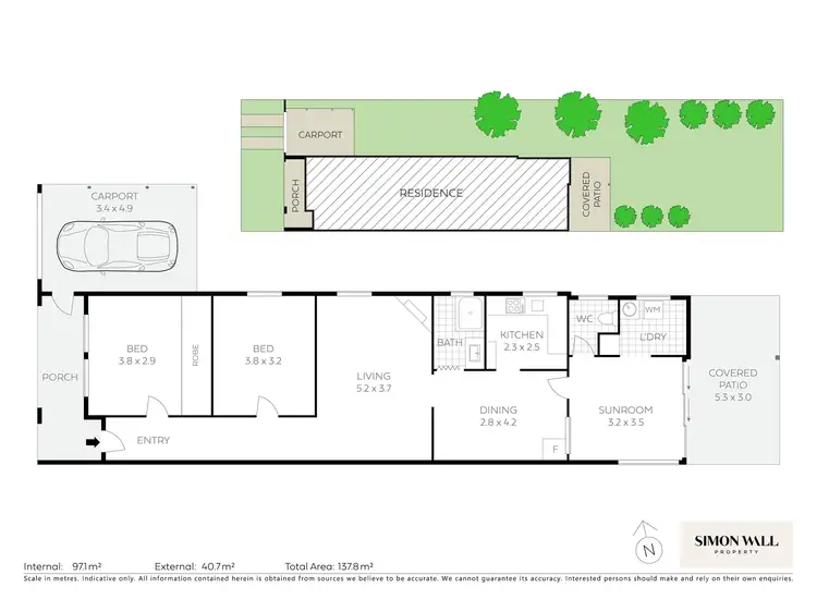 Floorplan of Homely villa listing, 2/5 Ada Street, Waratah NSW 2298