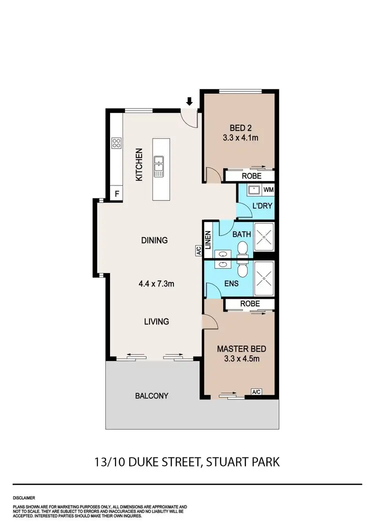 Floorplan of Homely apartment listing, 13/10 Duke Street, Stuart Park NT 820