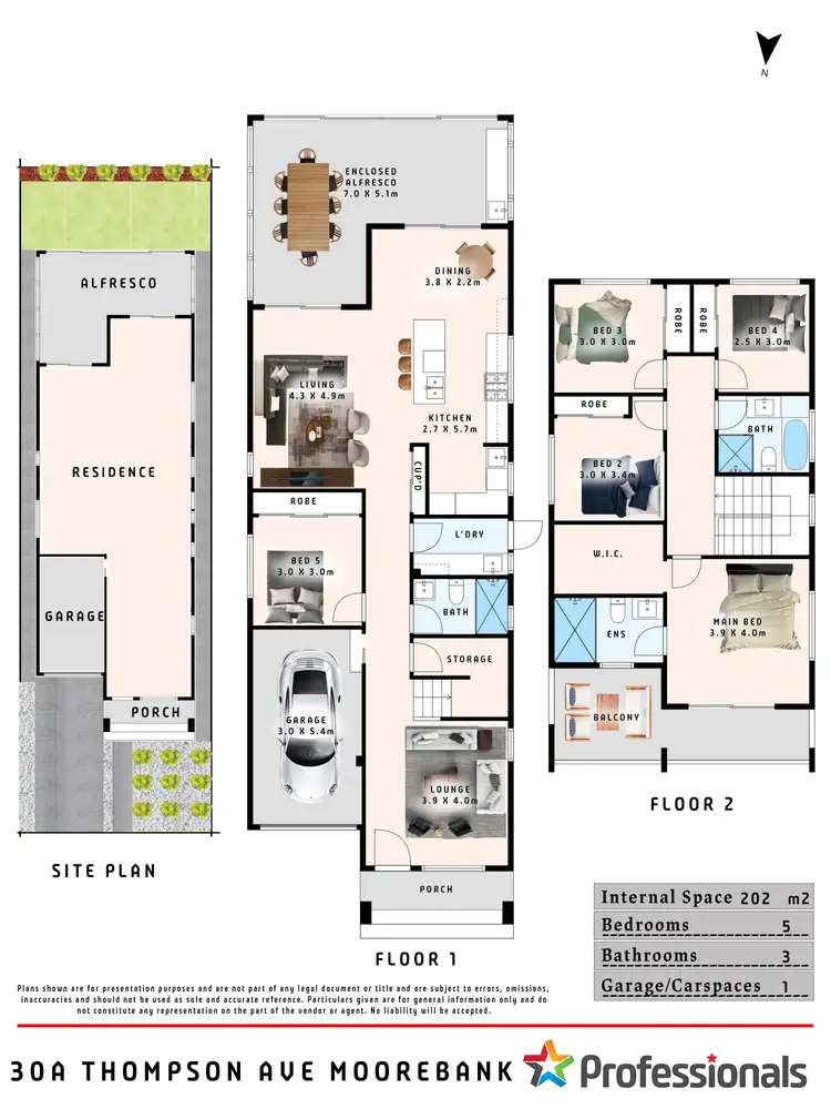 Floorplan of Homely house listing, 30B Thompson Avenue, Moorebank NSW 2170