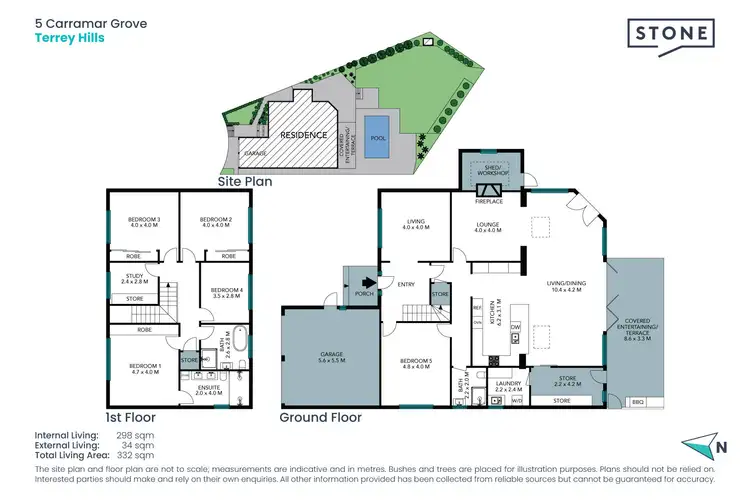 Floorplan of Homely house listing, 5 Carramar Grove, Terrey Hills NSW 2084