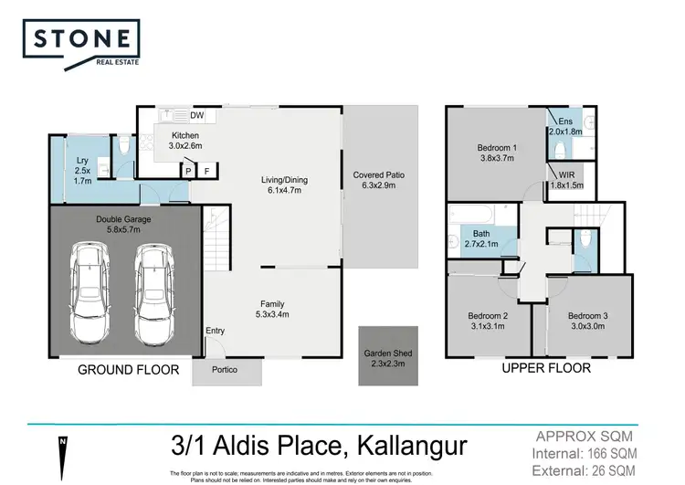 Floorplan of Homely townhouse listing, 3/1 Aldis Place, Kallangur QLD 4503