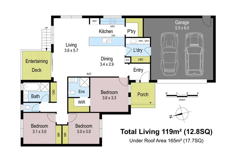 Floorplan of Homely townhouse listing, 32B North Road, Warragul VIC 3820