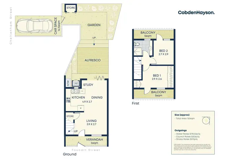 Floorplan of Homely townhouse listing, 3/35b Foucart Street, Rozelle NSW 2039