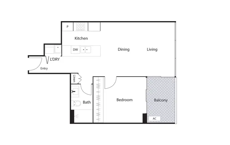 Floorplan of Homely apartment listing, 124/9 Irving Street, Phillip ACT 2606