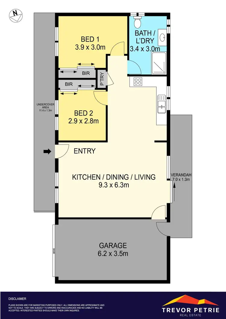 Floorplan of Homely unit listing, 2/9 Tanderra Court, Miners Rest VIC 3352