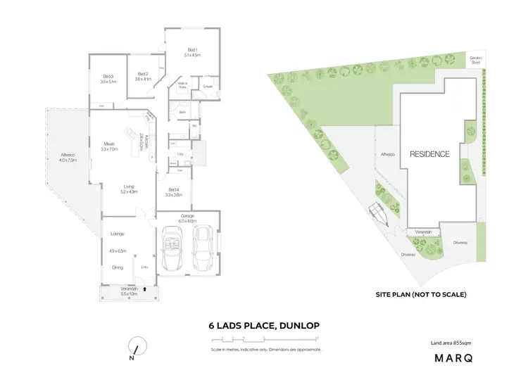 Floorplan of Homely house listing, 6 Lads Place, Dunlop ACT 2615
