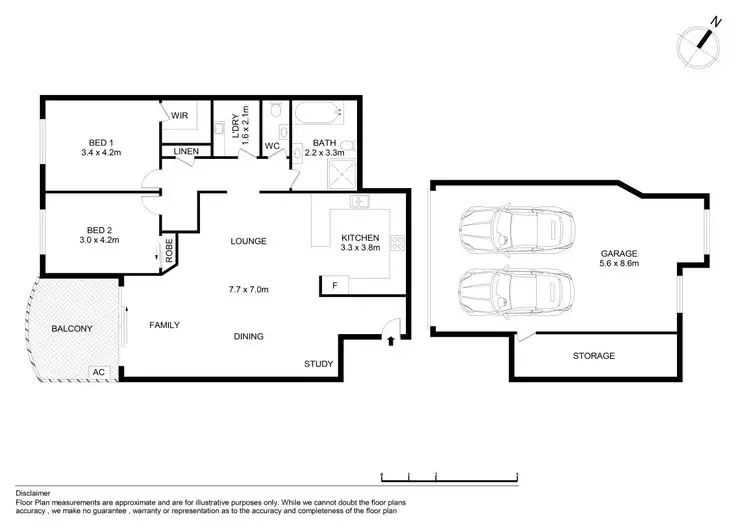 Floorplan of Homely unit listing, 12/49-55 Cecil Avenue, Castle Hill NSW 2154