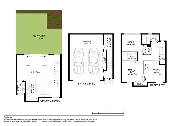 Floorplan of Homely townhouse listing, 6/2-4 Livingstone Avenue, Baulkham Hills NSW 2153