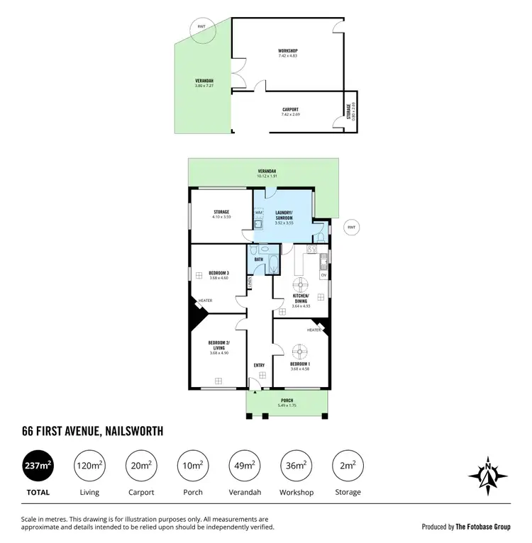 Floorplan of Homely house listing, 66 First Avenue, Nailsworth SA 5083