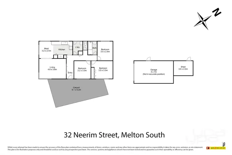 Floorplan of Homely house listing, 32 Neerim Street, Melton South VIC 3338