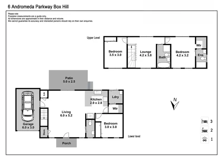 Floorplan of Homely house listing, 6 Andromeda Parkway, Box Hill NSW 2765