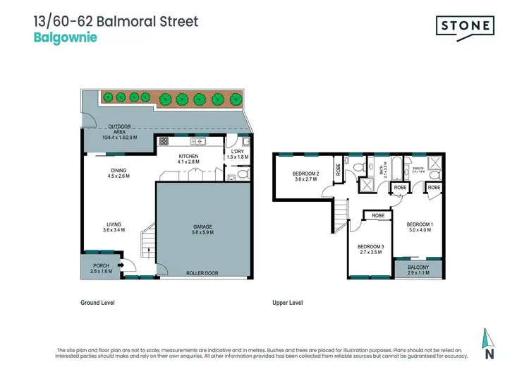 Floorplan of Homely townhouse listing, 13/60-62 Balmoral Street, Balgownie NSW 2519