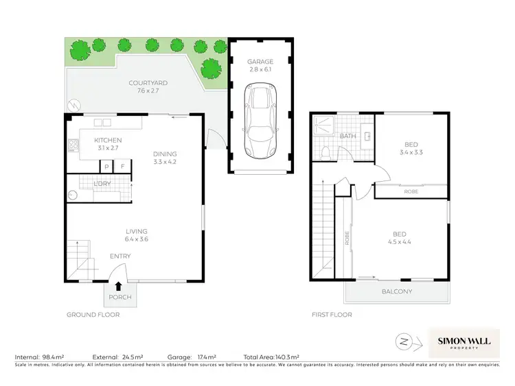 Floorplan of Homely townhouse listing, 4/54 Patrick Street, Merewether NSW 2291