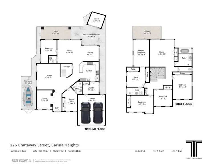 Floorplan of Homely house listing, 126 Chataway Street, Carina Heights QLD 4152