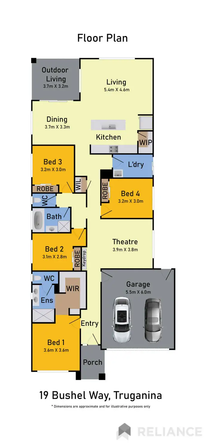 Floorplan of Homely house listing, 19 Bushel Way, Truganina VIC 3029