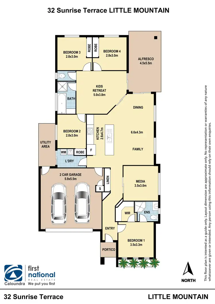 Floorplan of Homely house listing, 32 Sunrise Terrace, Little Mountain QLD 4551