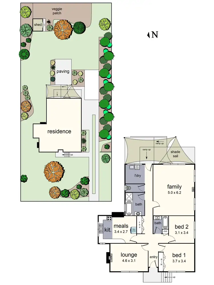 Floorplan of Homely house listing, 1 Paton Crescent, Boronia VIC 3155