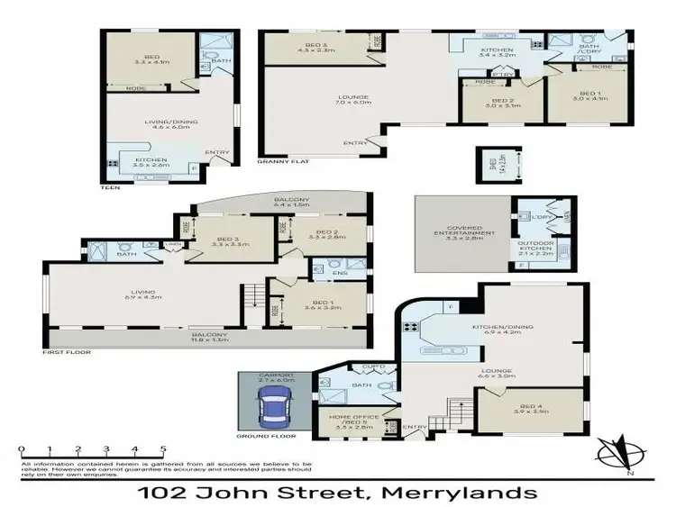 Floorplan of Homely house listing, 102 John Street, Merrylands NSW 2160