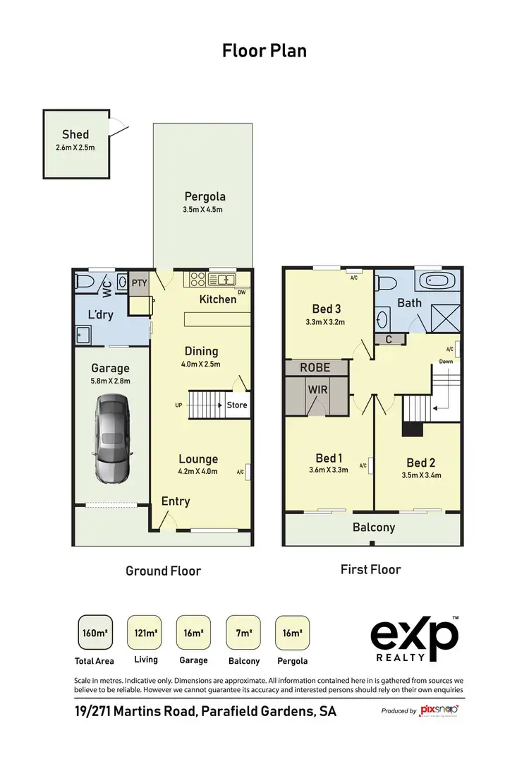 Floorplan of Homely townhouse listing, 19/271 Martins Road, Parafield Gardens SA 5107