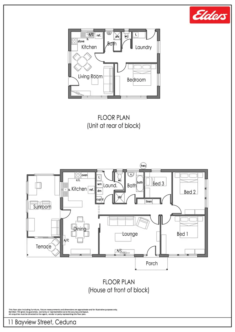 Floorplan of Homely house listing, 11 Bayview Street, Ceduna SA 5690