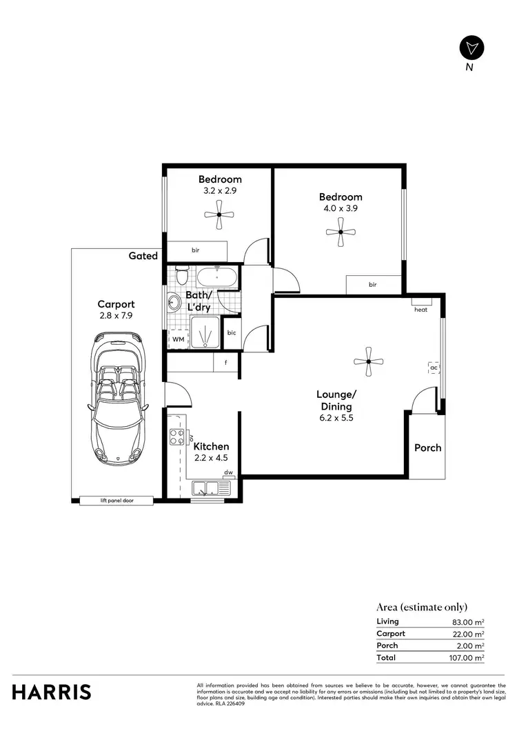 Floorplan of Homely unit listing, 1/24-26 Chatsworth Grove, Toorak Gardens SA 5065